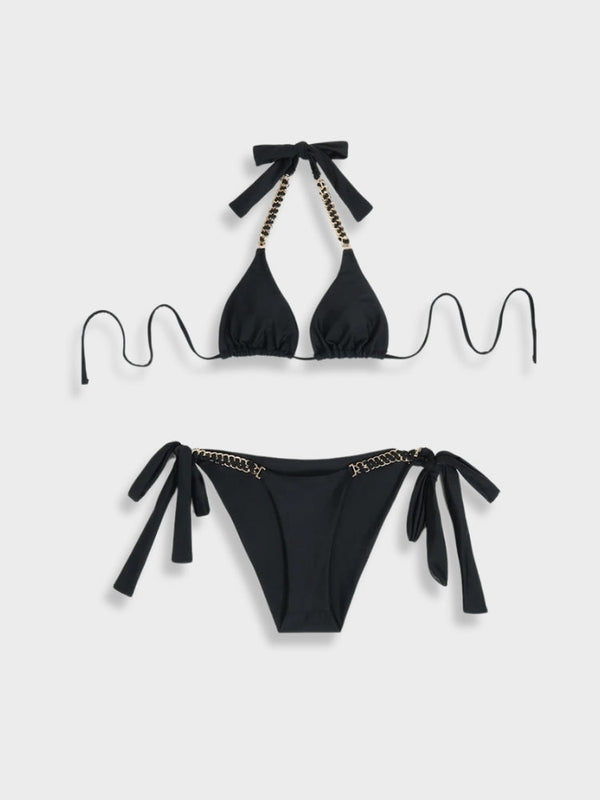 Black & Gold Bikini Set