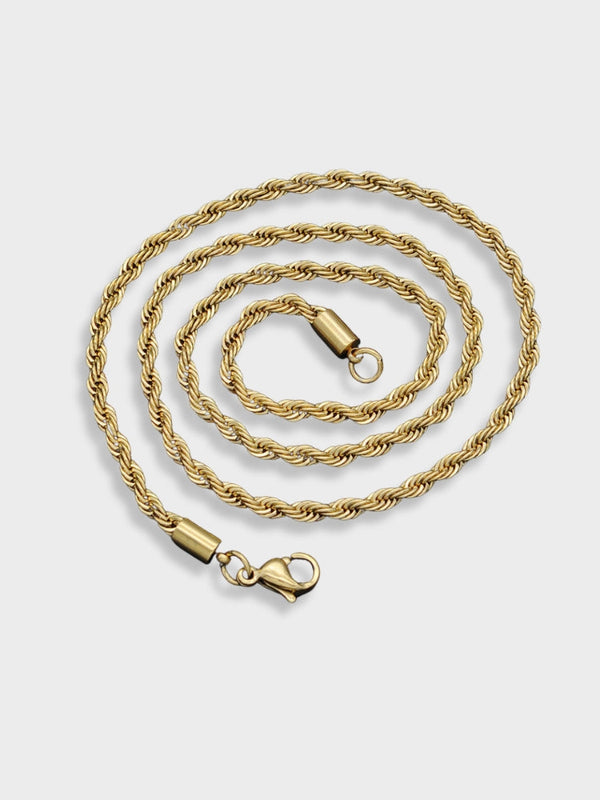 Decarba Golden Wrope Necklace